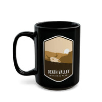 Ceramic mug featuring a desert design with Death Valley National Park logo.