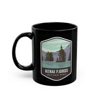 Kenai Fjords National Park Black Ceramic  Mug