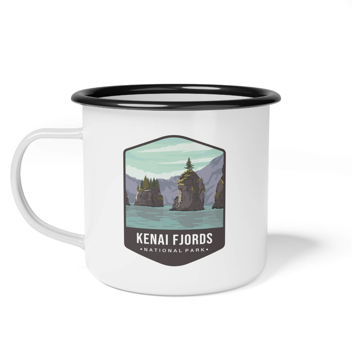 Kenai Fjords National Park Enamel Camp Cup