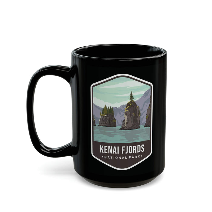 Kenai Fjords Souvenir Mug Featuring Scenic Coastal View in National Park