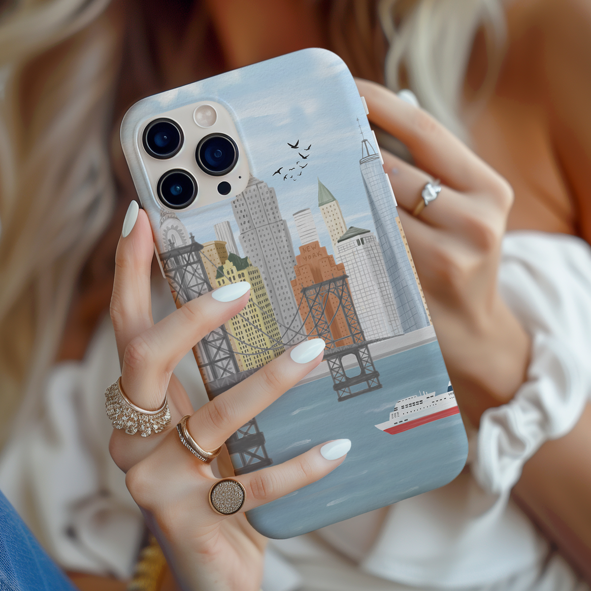 New York City Skyline Phone Case