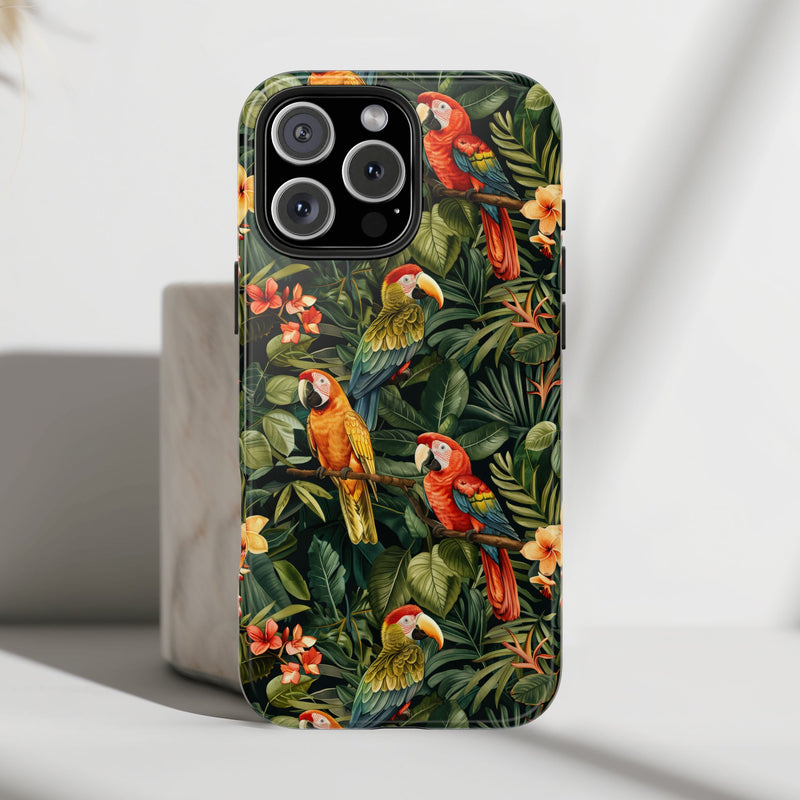 Tropical Parrot Jungle Phone Case