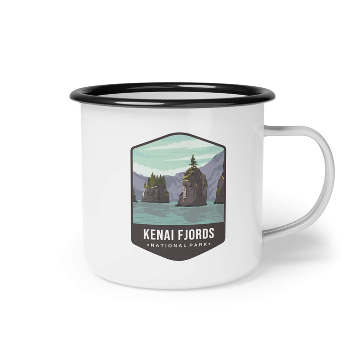 Kenai Fjords National Park Enamel Camp Cup