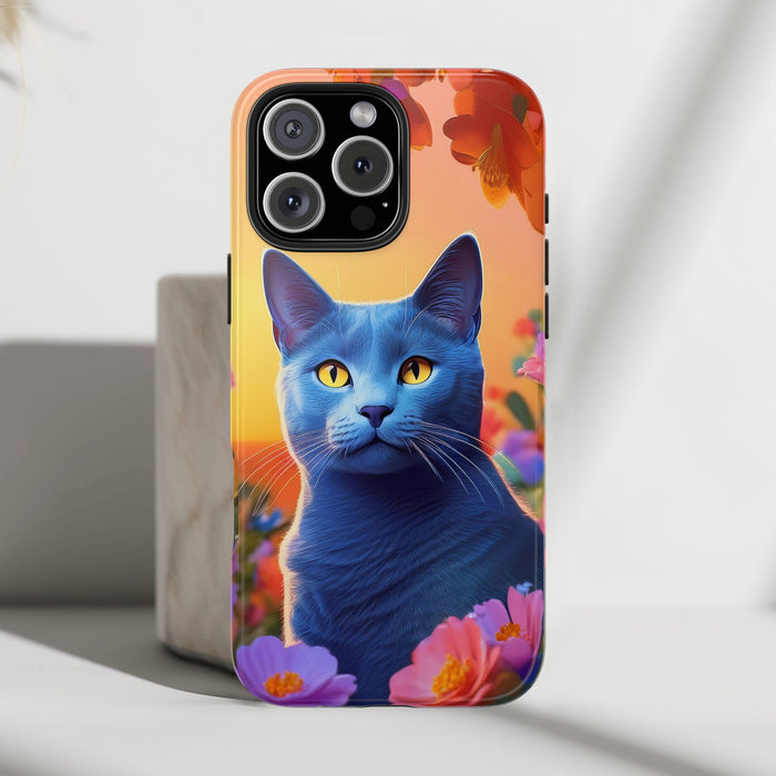 Russian Blue Cat Phone Case