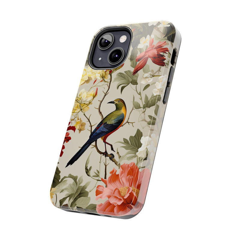 Elegant Bird and Floral Phone Case