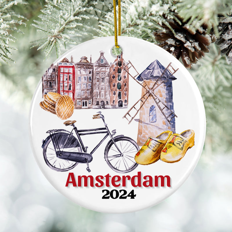 Amsterdam 2024 Christmas Ornament