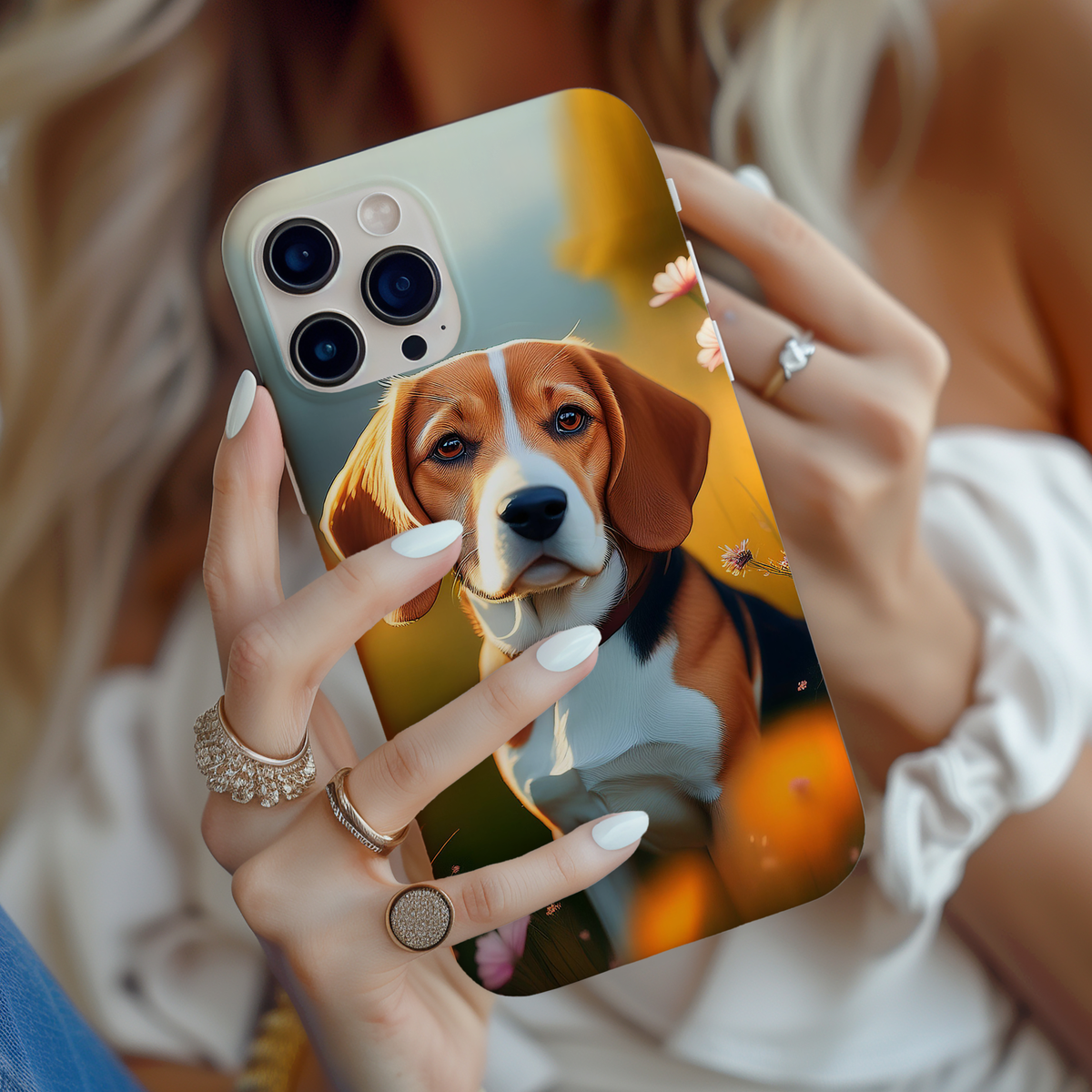 Beagle Dog iPhone and Samsung Phone Case