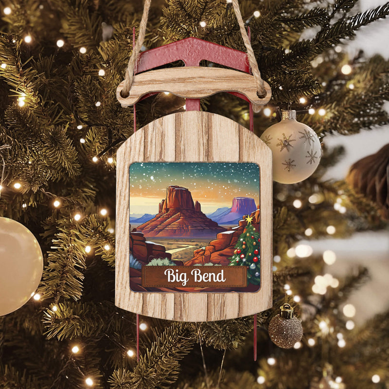 Big Bend National Park Sled Ornament