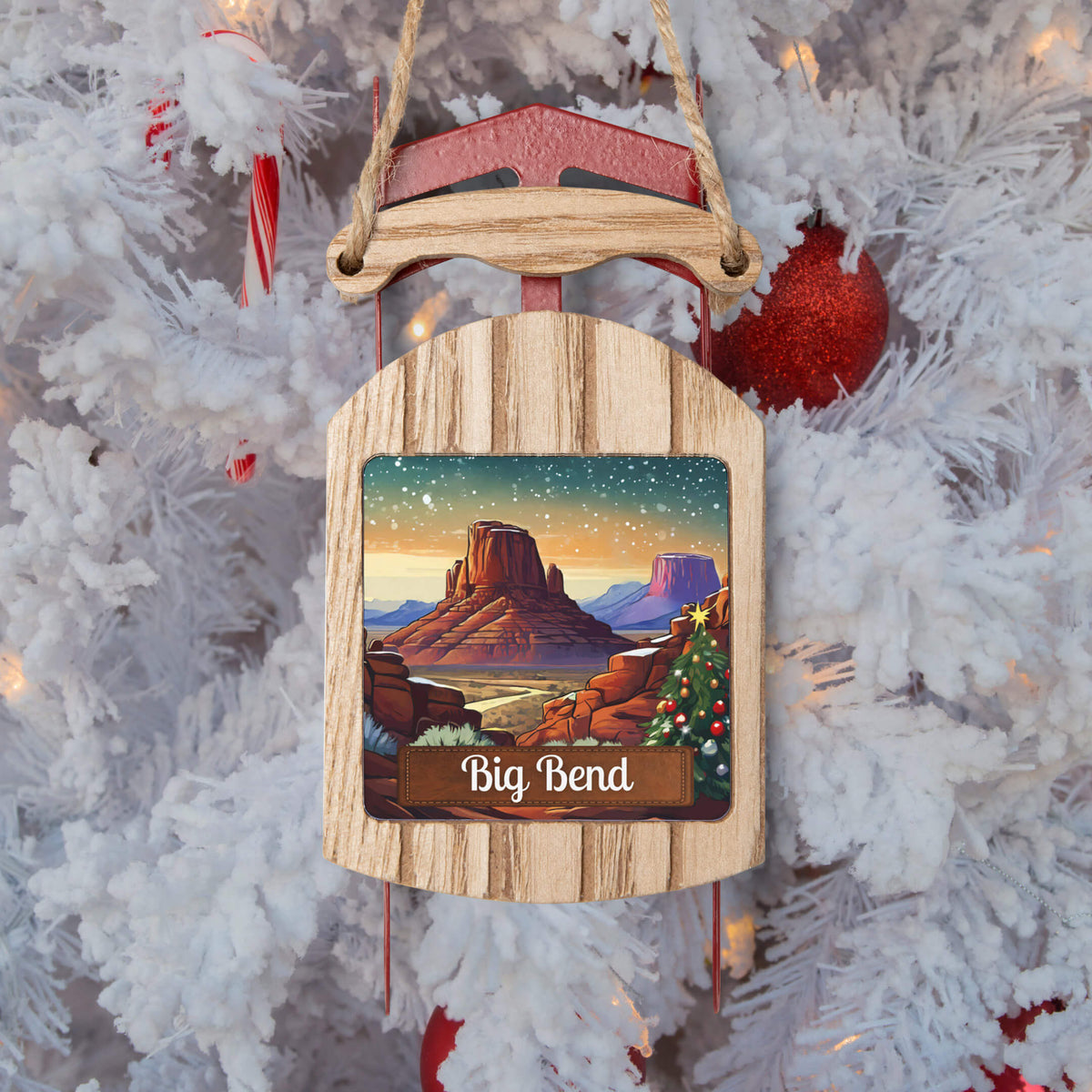 Big Bend National Park Sled Ornament