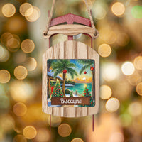 Biscayne National Park Sled Ornament