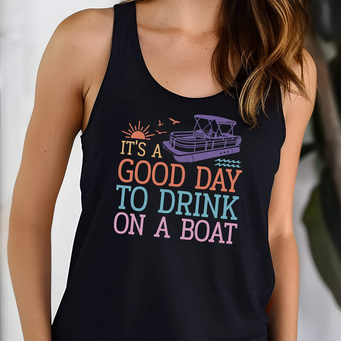 Women's Boat Drinking Racerback Tank