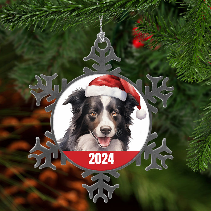 Border Collie 2024 Christmas Ornament