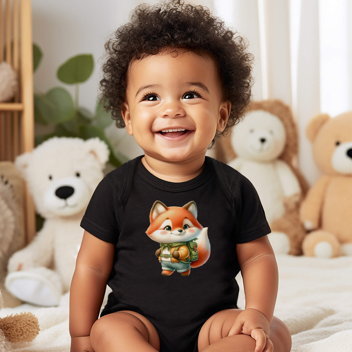 Hiking Fox Baby Onesie