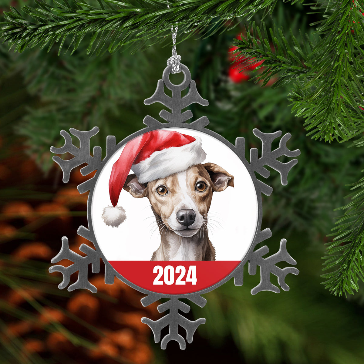 Italian Greyhound 2024 Christmas Ornament with Free Shipping