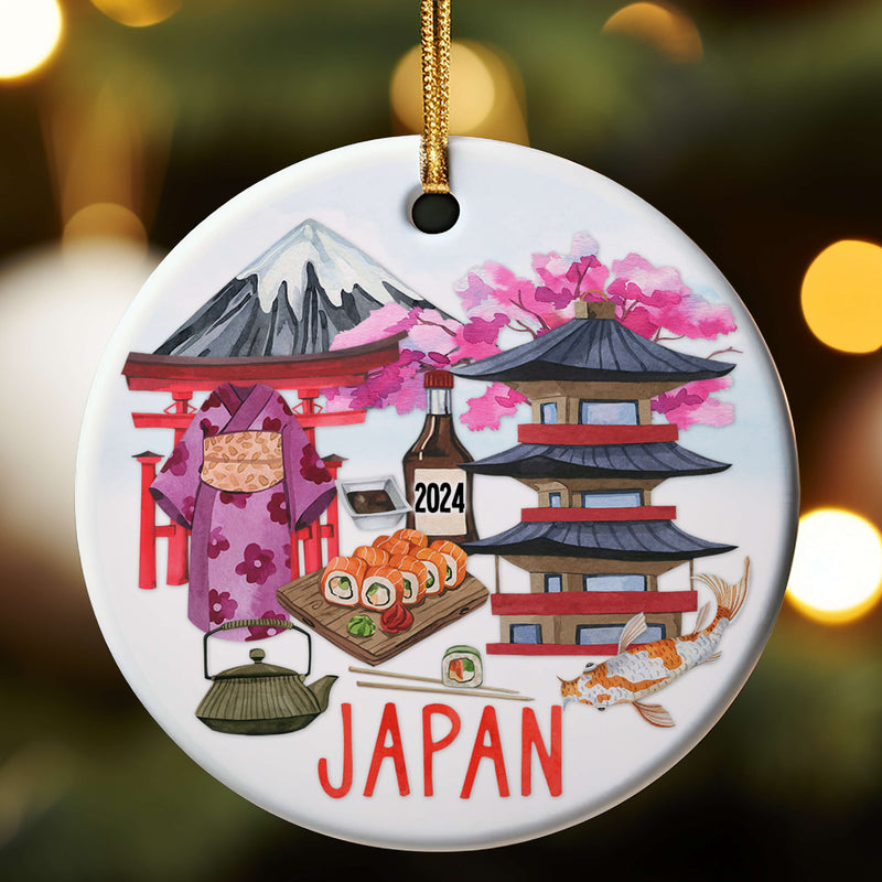 Japan 2024 Ceramic Christmas Ornament