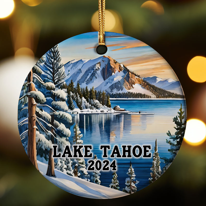 Lake Tahoe 2024 Christmas Ornament