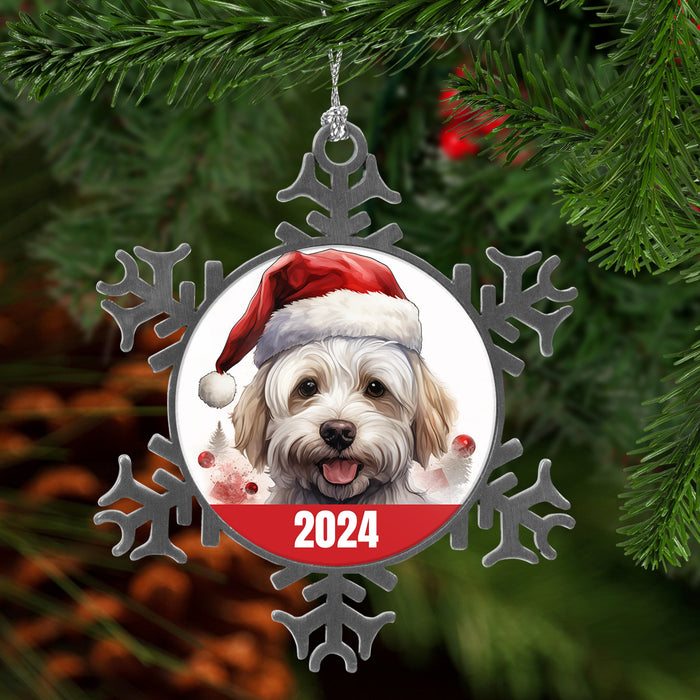 Maltese 2024 Christmas Christmas Ornament with Free Gift Box