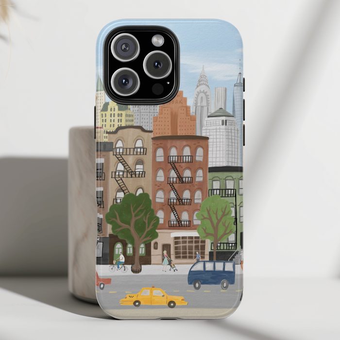 New York City Street Scene Phone Case