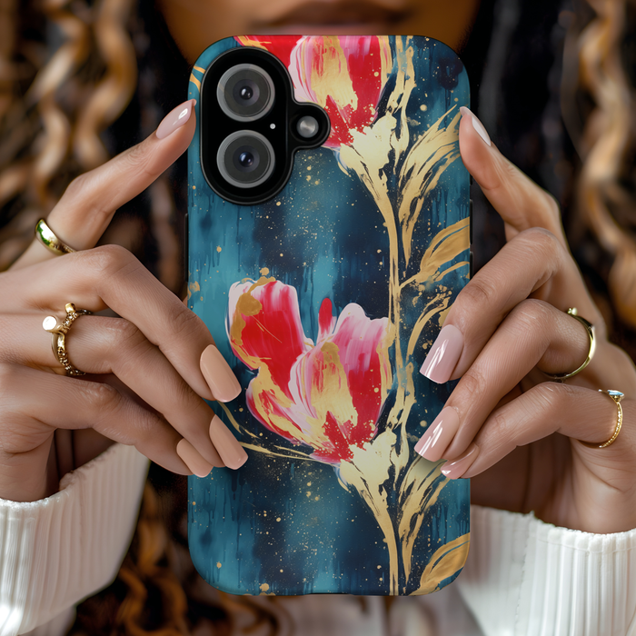 Luxe Painted Tulip Floral Phone Case