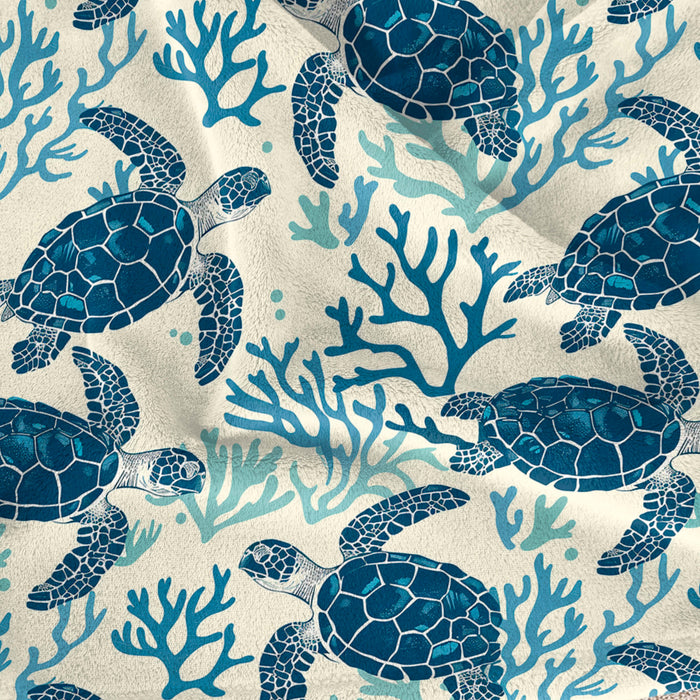 Sea Turtles Velveteen Plush Blanket