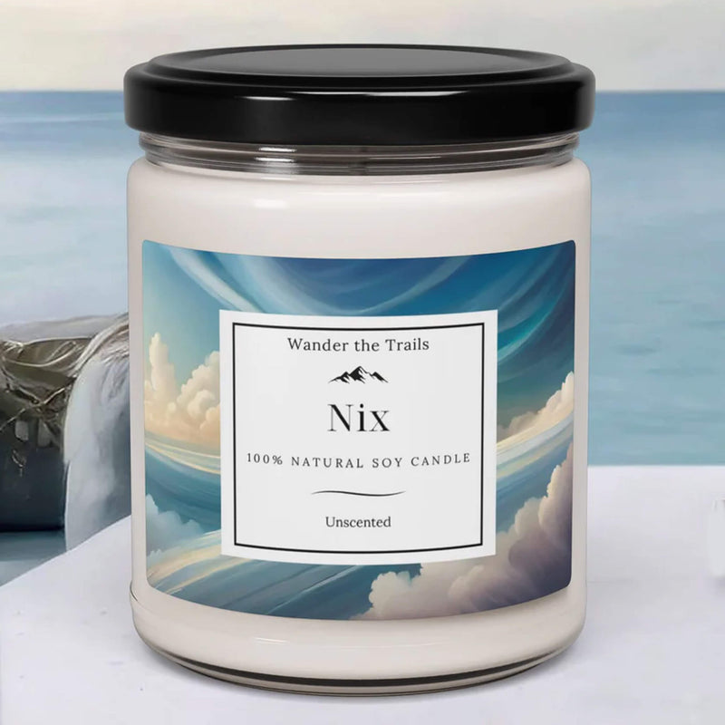 unscented natural soy candle