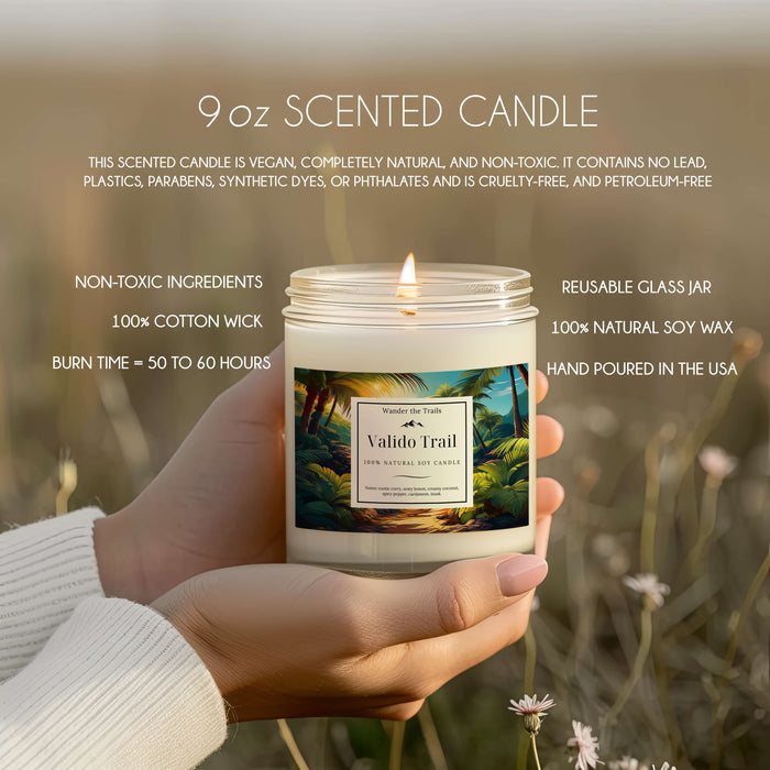 Tropical Coconut & Cardamom Candle - Valido Trail Collection