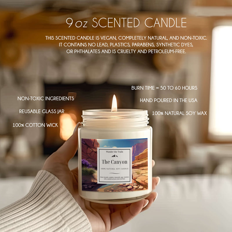 The Canyon Soy Candle, White Sage and Lavender