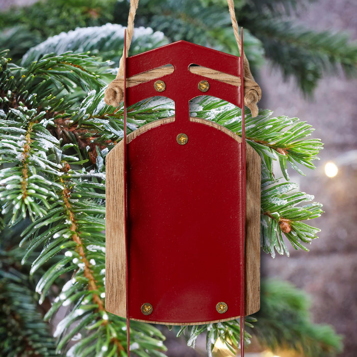 Glacier Bay National Park Christmas Sled Ornament